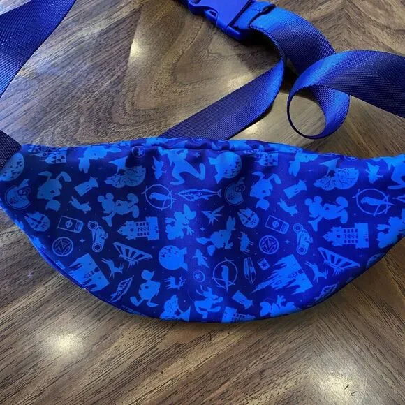 Walt Disney World 50th Anniversary Belt Bag Hip Shoulder Waist Fanny Pack Blue - Picture 5 of 8